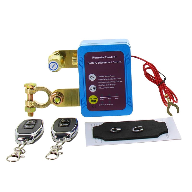 Remote Car Battery Disconnect Switch 12V 240A Smart Battery Disconnect Remote Vehicle Boat Battery Disconnector
