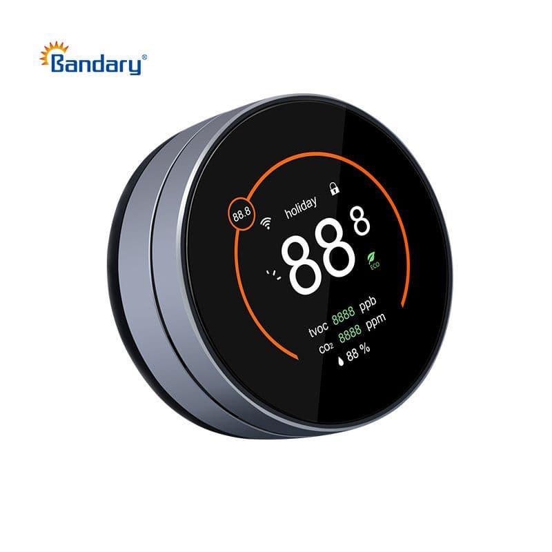 Central Air Conditioning System Heat Pump Thermostat TVOC/CO2 Detection Color Screen Dual Loop Control Smart WiFi Tuya
