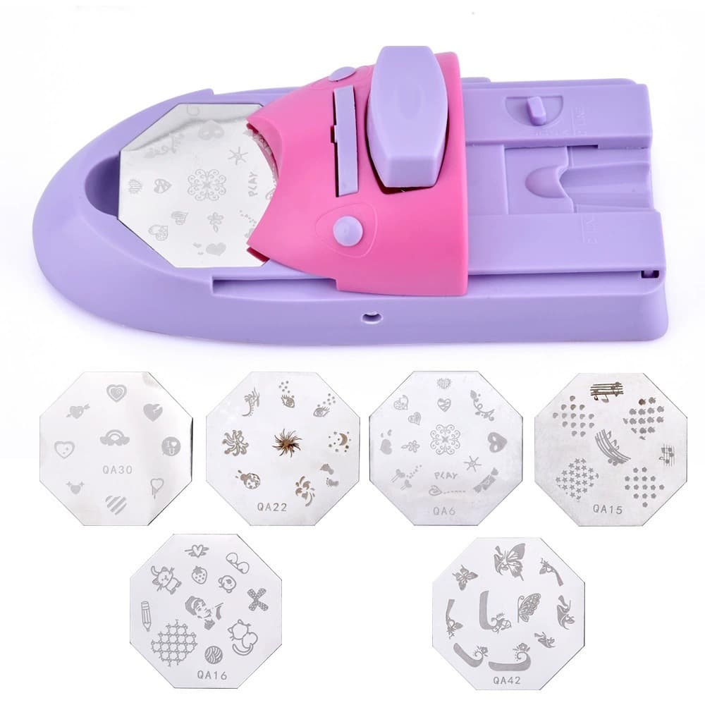Nail Art Stamper Nail Polish Painting Machine Set Nail Stamping Plate Stamping Oil Nail Machine Factory Direct