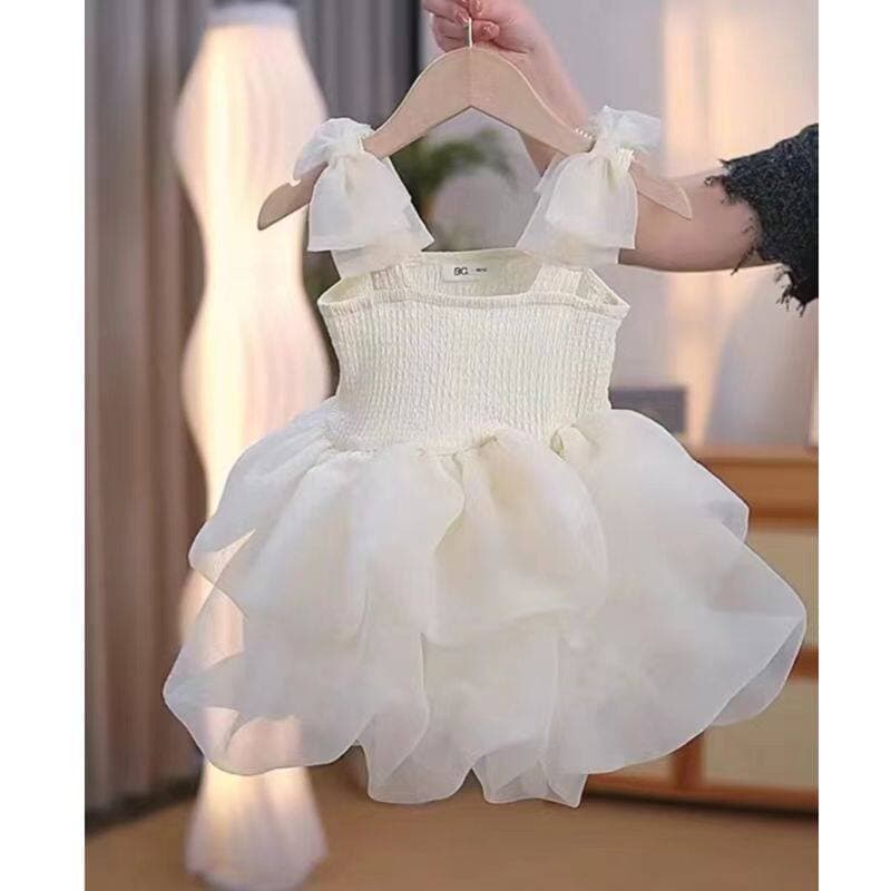 Girls' Princess Dress Summer Baby Dress Strapless Tutu Dress Baby Gown Elegant Birthday Princess Dress