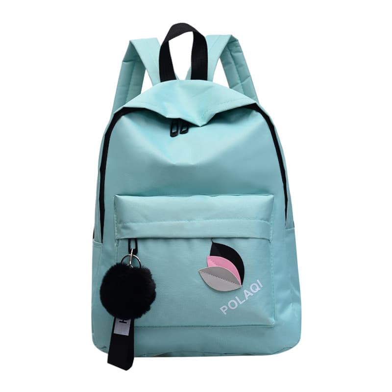 Fashionable and versatile backpack, large capacity, stowable school bag, waterproof, wear-resistant, lightweight computer backpack for female middle school and high school students