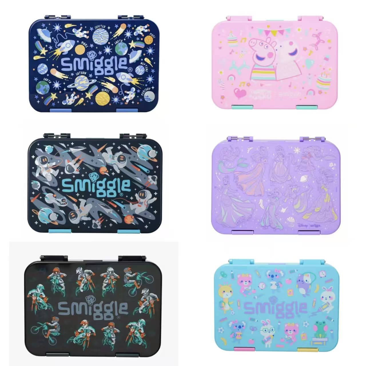 Australia smiggle lunch box primary and secondary school children large capacity lunch box children cartoon lunch box fruit box