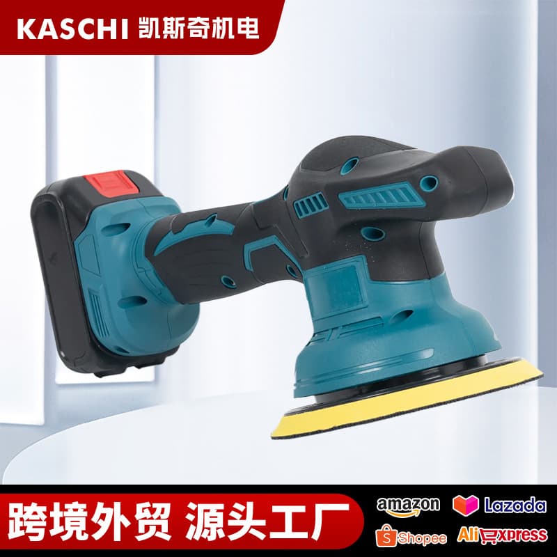 Cross-border Multi-function Electric Polisher for Auto Repair and Detailing, Eccentric Waxing Machine, Sander, Household Lithium Battery Sander