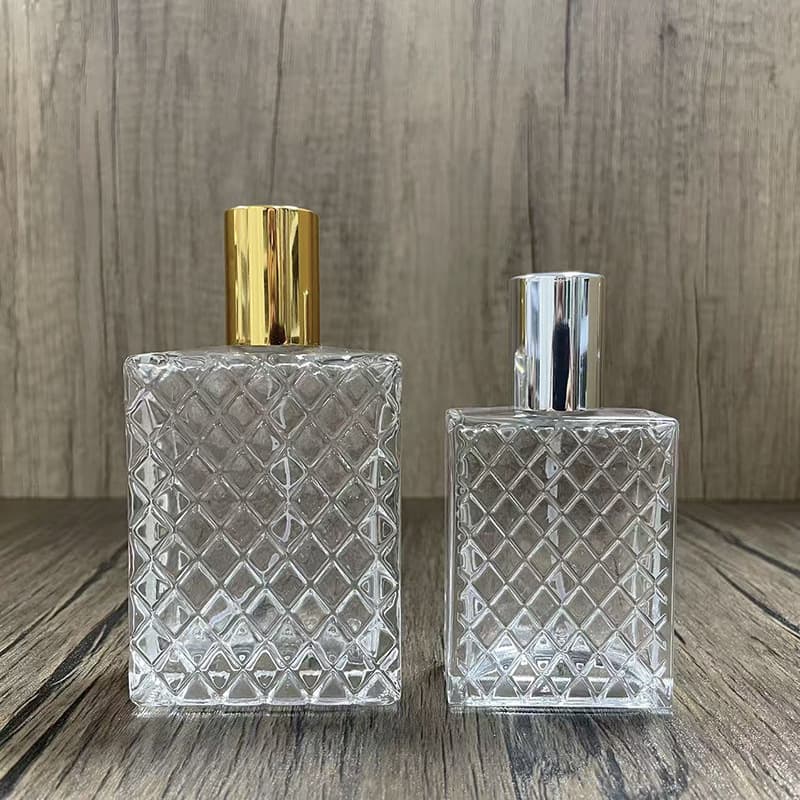Spot B068-50ml100ml mesh perfume spray bottle cosmetics bottle portable glass empty bottle