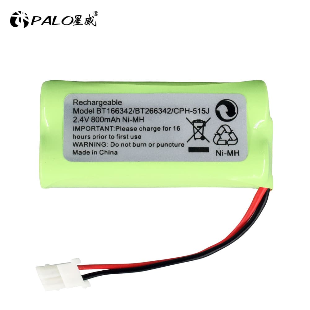 BT-166342/515J/BT183342 Cordless Phone Battery Base and Handset Battery 2.4V 800mAh