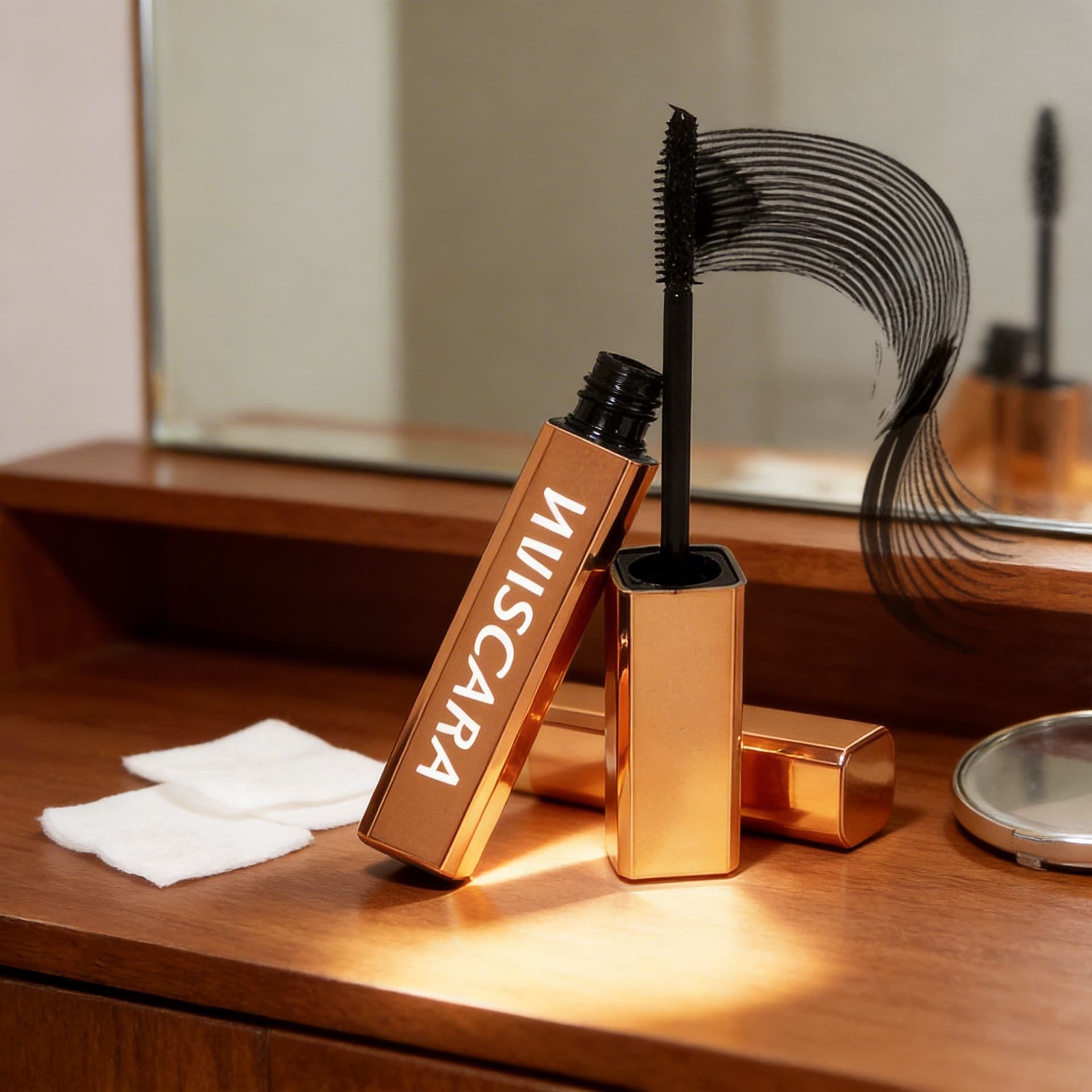 Foreign trade cross-border double-head mascara thick curling neutral mascara without logo not easy to smudge