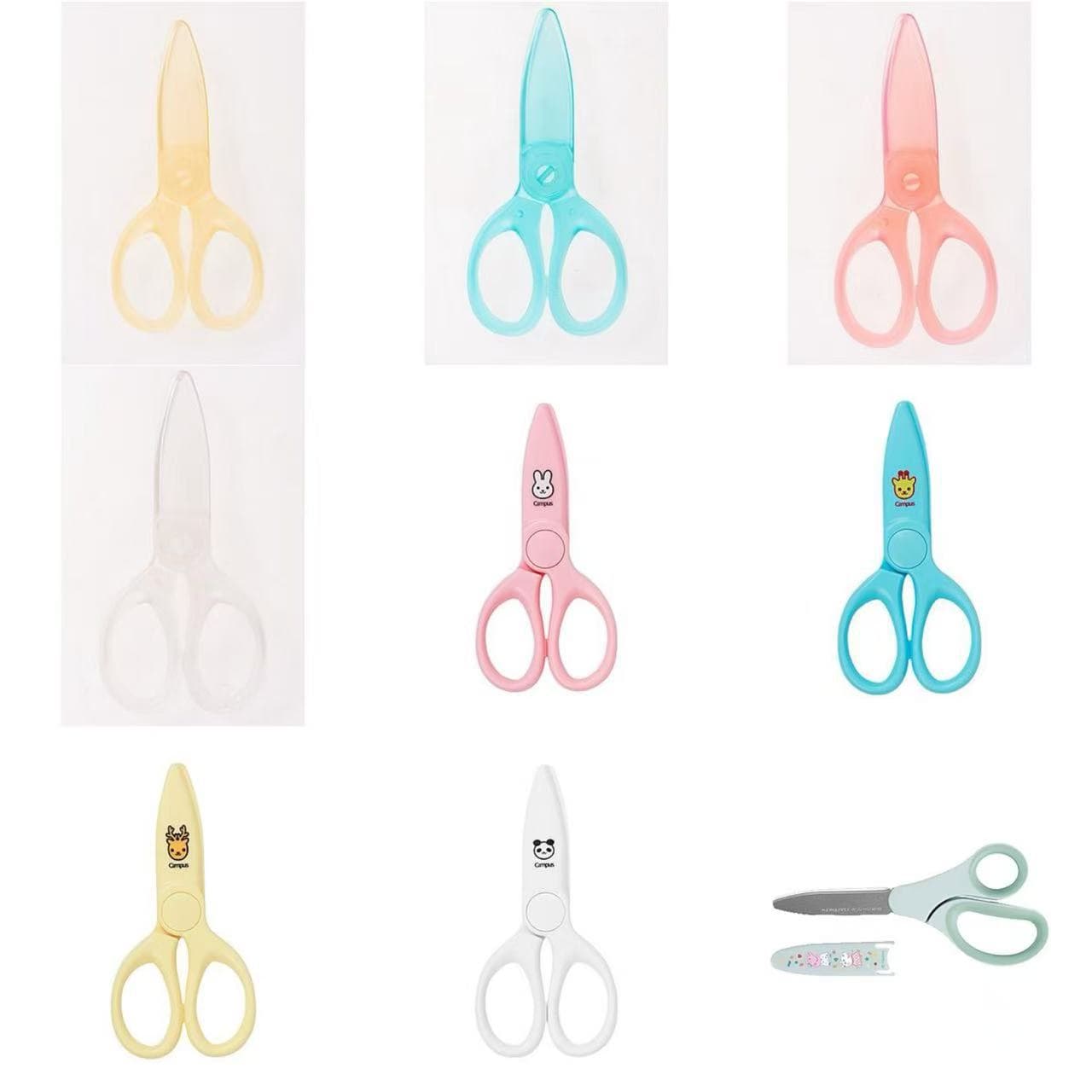 Genuine Stock Sasa Scissors Children's and Office Scissors Yellow Red Blue White Black Basic Portable Model