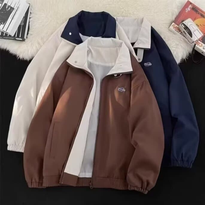 Autumn Japanese Vintage Linen Work Jacket for Men and Women, Loose Casual Unisex Couple Jacket