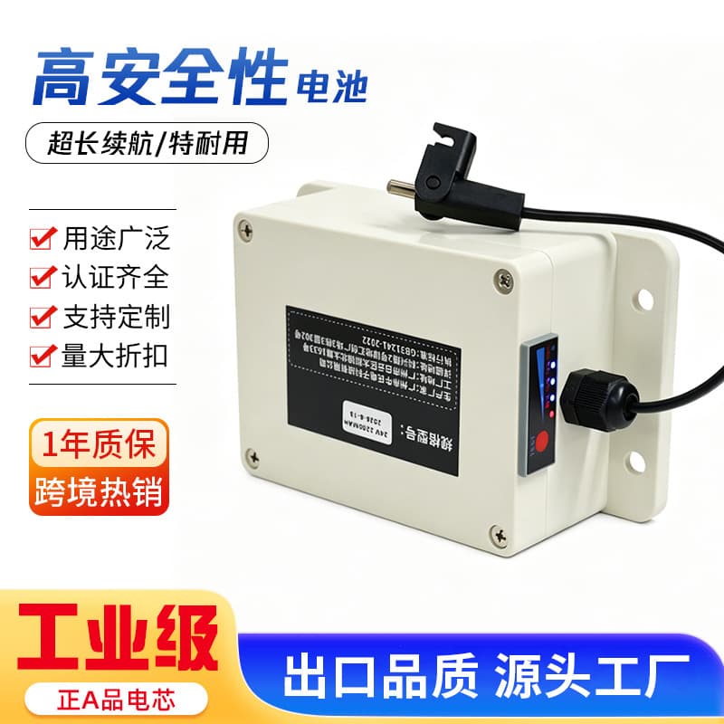 24V Electric Linear Actuator Battery 01 Plug Cable with Power Display, Suitable for Nursing Bed Rehabilitation Robot, Certified Compliant