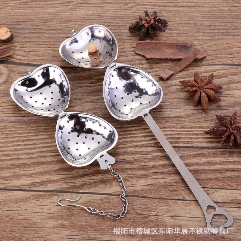 Direct Sales 304 Stainless Steel Tea Ball Infuser Tea Strainer Filter Tea Leaf Strainer Export Kitchen Tea Brewer Factory
