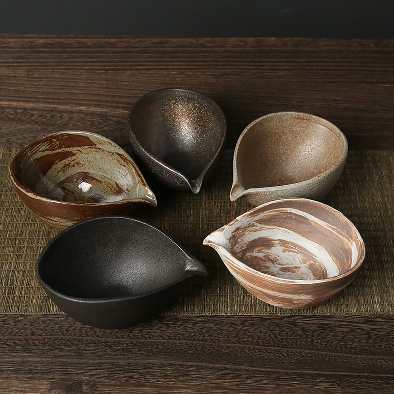 Coarse Ceramic Matcha Bowl, Japanese Style for Whisking Matcha, Tea Set with Bamboo Chasen, Matcha Whisk Hyakuhon-ritsu, Song Dynasty Tea Ceremony