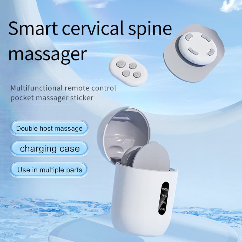 Cross-border Remote Control Portable Charging Pocket Massage Patches, Pulse Cervical Massager for Back, Waist, and Legs Mini Massager