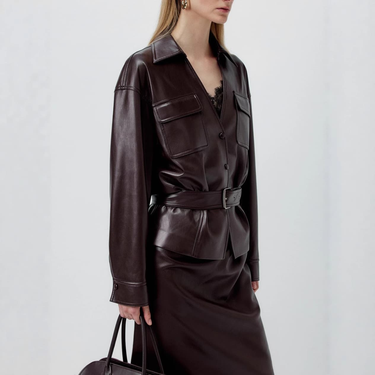 Leather jacket for women, smart wear, long-termism, retro temperament, PU leather jacket, easy to sell across borders