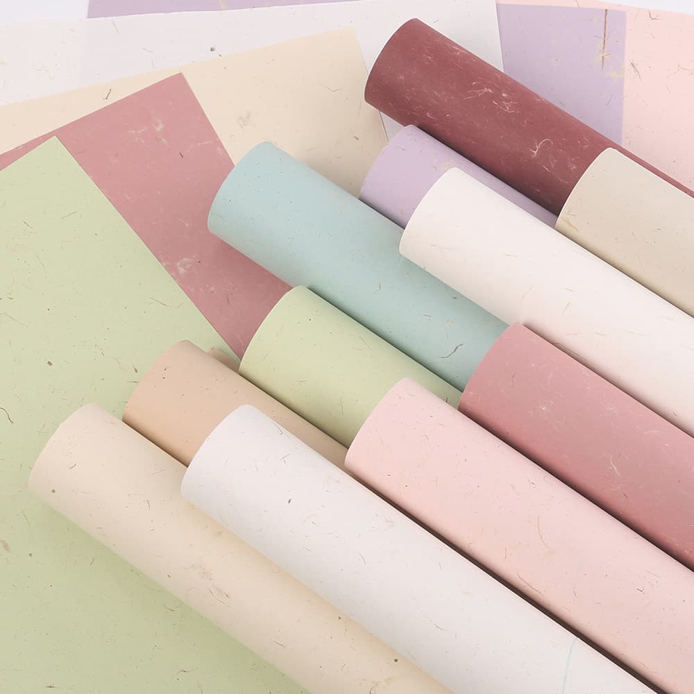 Handmade Antique Dongba Paper with Natural Mulberry Paper, Flower Gifts, Tea Bags, and School Environment Decoration Craft Colored Paper