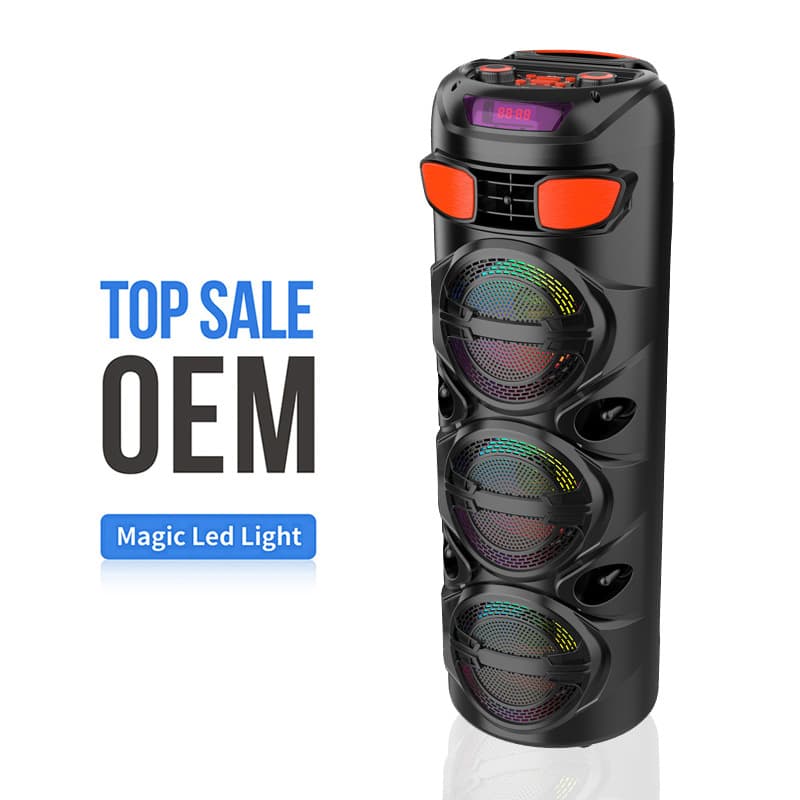 ZQS6301 Cross-Border New Private Mold 3 6-Inch Color Light Bluetooth Speaker Indoor Party Scary Ghost Karaoke Sound