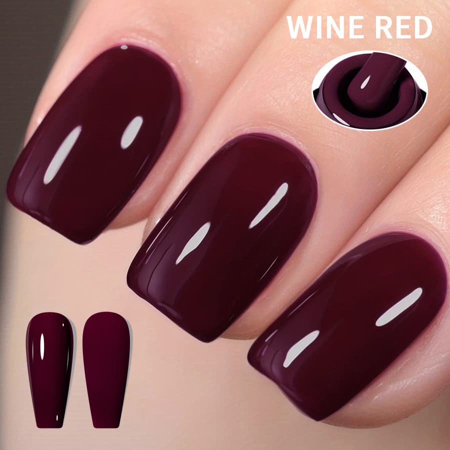 Long-Lasting Red Nail Art Gel Polish for Professional Use in Nail Salons Durable UV LED Cured Nail Polish in Plastic Bottle