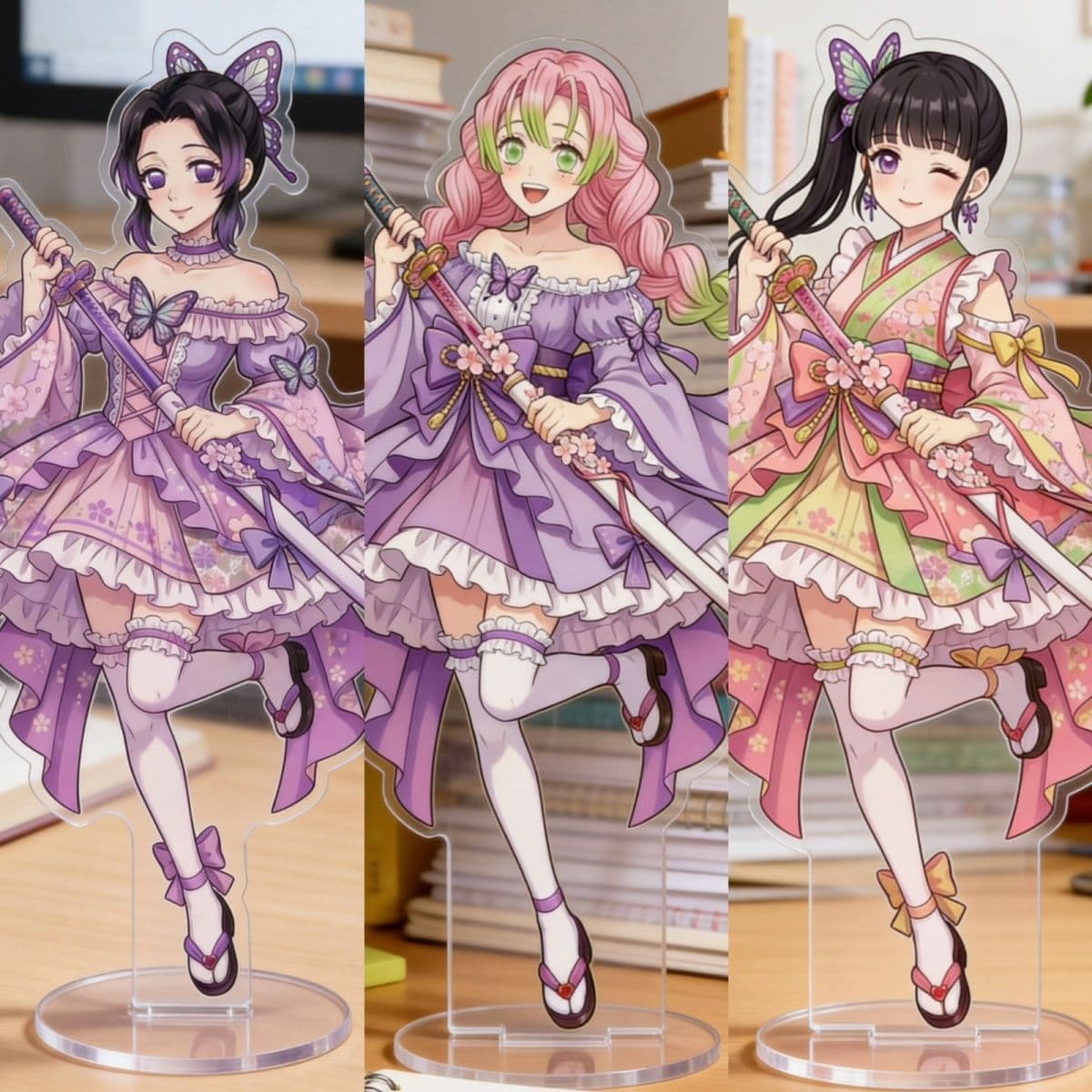 Demon Slayer: Kimetsu no Yaiba Standing Table Decoration Butterfly Ninmi Rika Nahu Exquisite and High-Looking Standing Gift 10