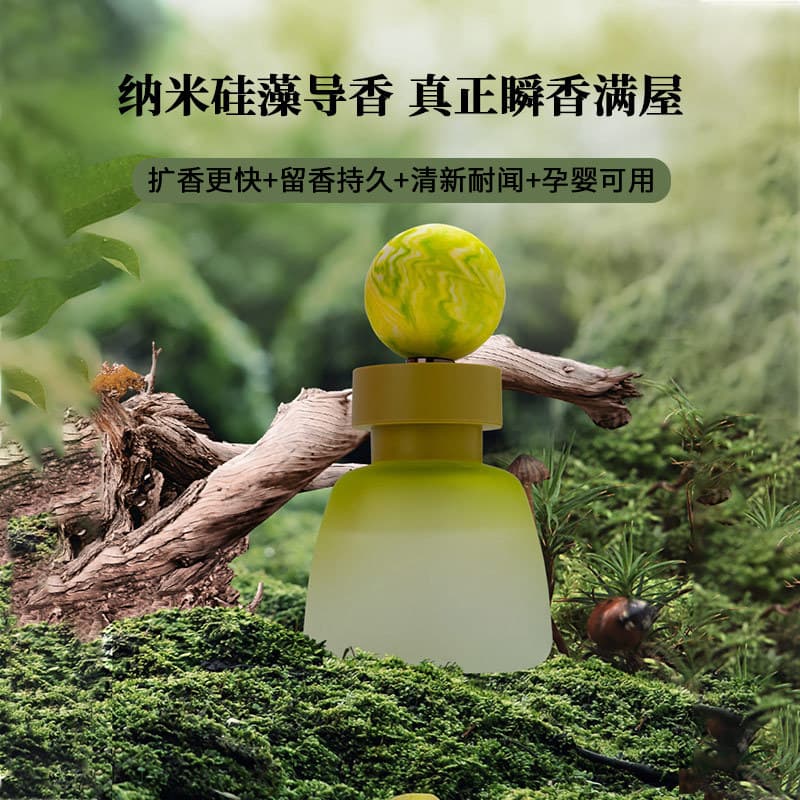 Diatomaceous Earth Frosted Bottle Flameless Aromatherapy Essential Oil Home Indoor Deodorizing Long-Lasting Scent Fragrance Ornament Gift Box Aromatherapy