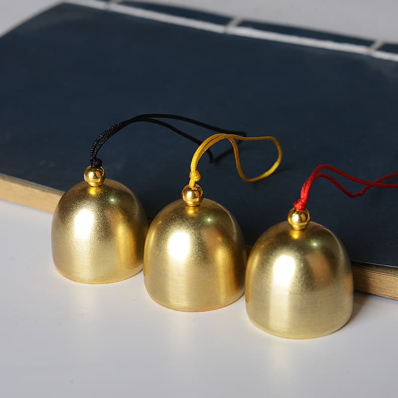 Chinese-style Christmas wind chime ornaments, wind chimes and copper bell accessories, copper bells with bell hammers that make a sound, DIY materials.