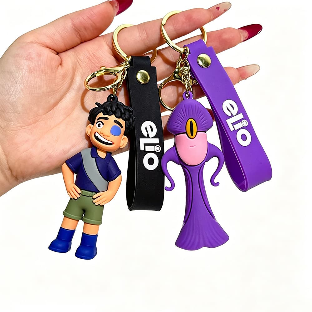 Cross-border Earth Commissioner Keychain Cartoon Doll Car Keychain Bag Pendant Accessories Small Gift Wholesale