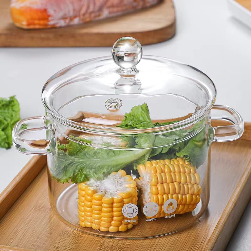 Dropshipping Glass Pot, Health Pot, High Boron Heat-Resistant Thickened Glass Open Flame Stew Pot with Lid, Coffee Brewing, Mulled Wine Pot