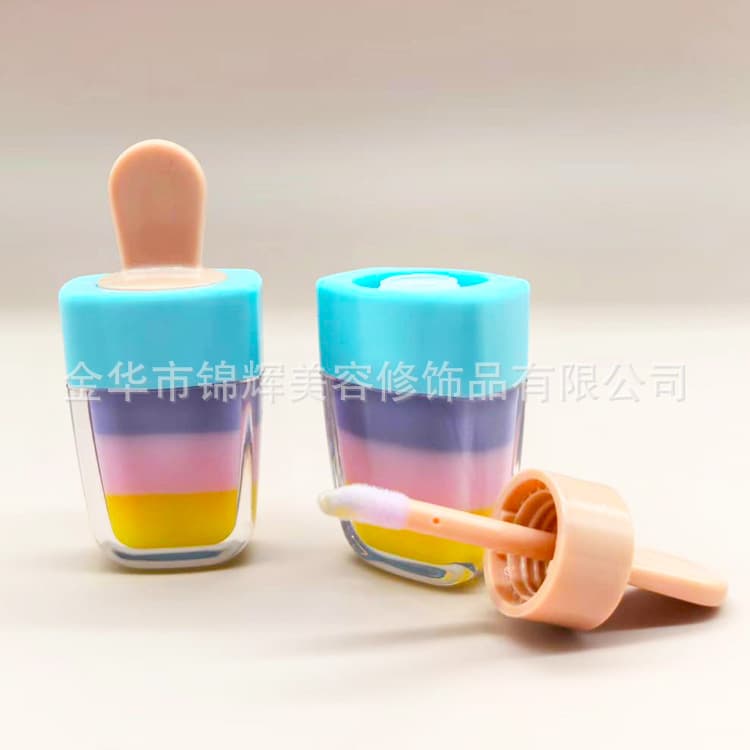 For export only. Popsicle lip gloss, multi-layered, multi-colored lip gloss.