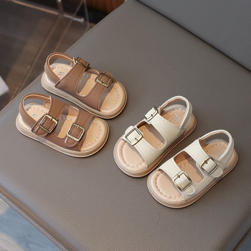 Children's Sandals 2024 Summer New Style Girls' Sports Beach Shoes Boys' Soft Sole Casual Shoes Baby Sandals