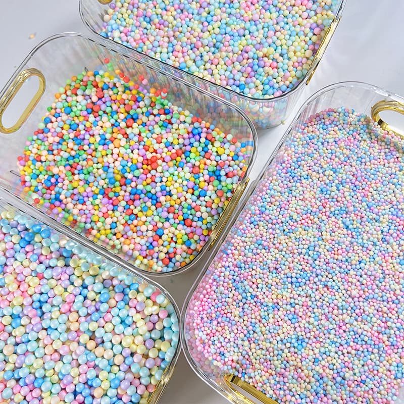 Macaron-Colored Foam Balls, Instagram-Style Gift Box Fillers, Trendy DIY Gift Box Decor with Meteor Ball Beads