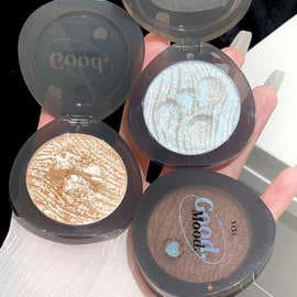 xixi Yuechi Dark Highlight Powder Palette Mashed Potato Texture Pearlescent Diamond Fine Shine Brightening Silkworm Monochrome Eyeshadow