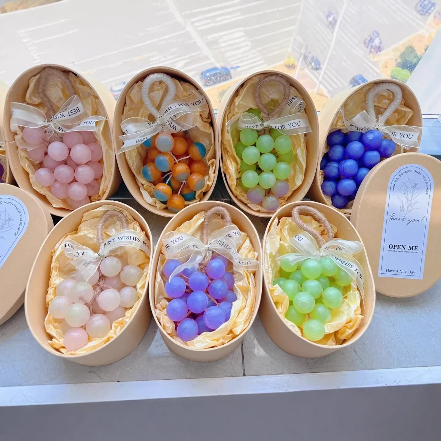 Handmade Macaron Grape Cluster Aromatherapy Soap Gift Box Beauty Industry Opening Event Send Customers Creative Gift Box Small Gifts