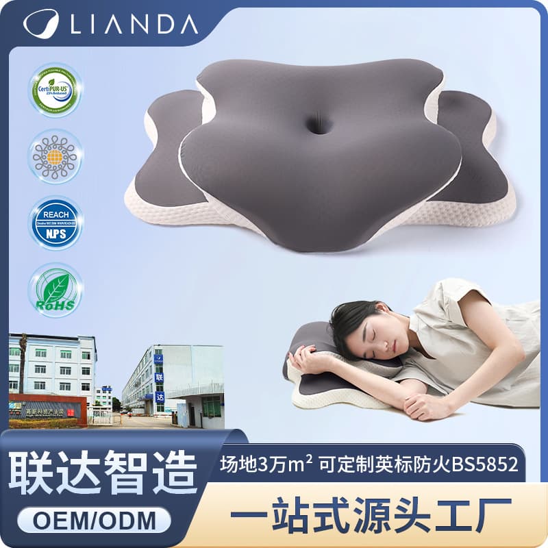 Cross-border Butterfly-shaped Memory Foam Pillow for Zero-pressure Cervical Support and Neck Care