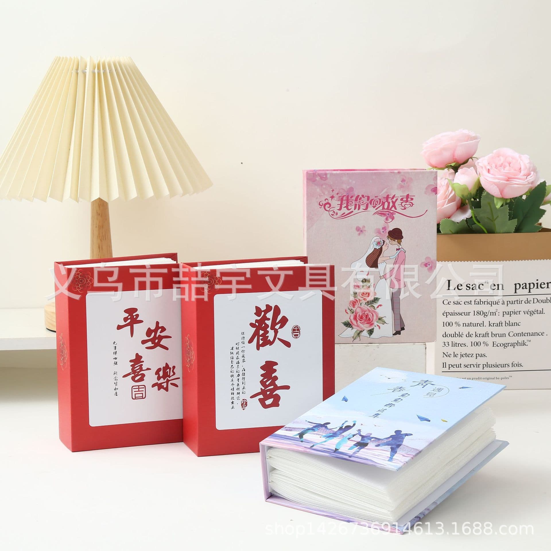 Yu 6-inch 100 4R New Happy Small Floral Bag Photo Album Paper Children's Photo Album Wholesale