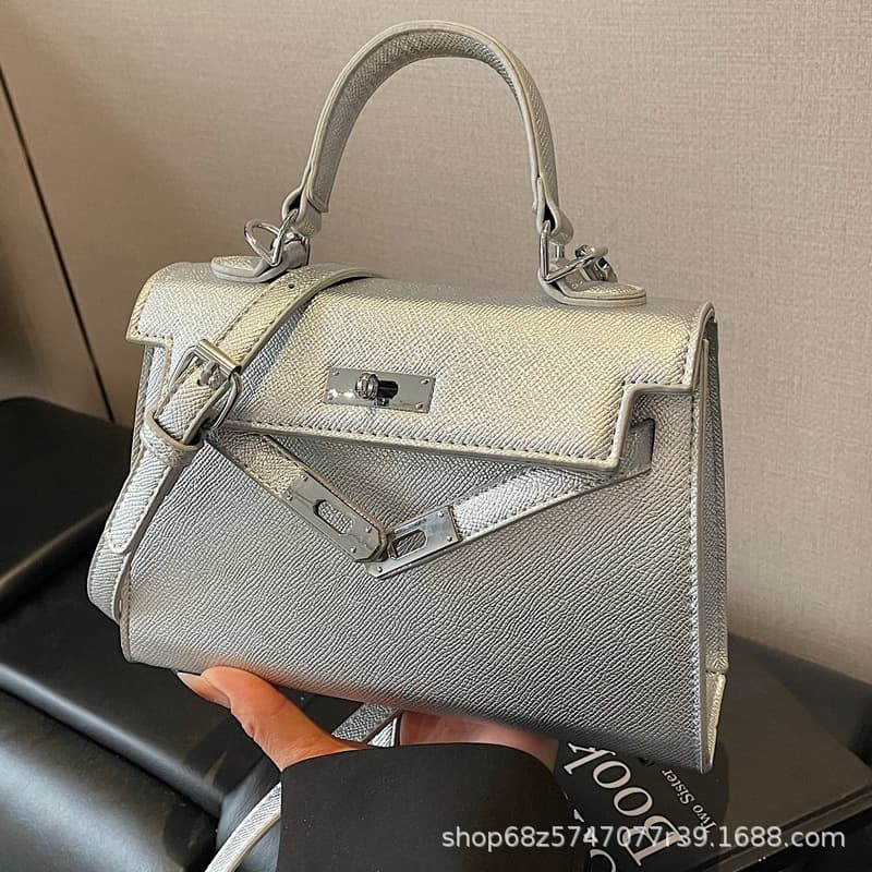 Handheld Premium Kelly Square Bag Shoulder Bag European and American Retro High-Waisted Relaxed Lady Dior Bag Shoulder Crossbody Bag