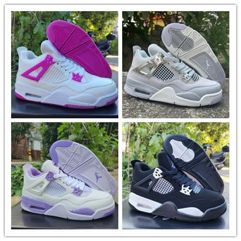 Putian Cross-Border Export J4 Basketball Shoes Oreo University Blue and White Cement Joe 4 Sports Basketball Shoes