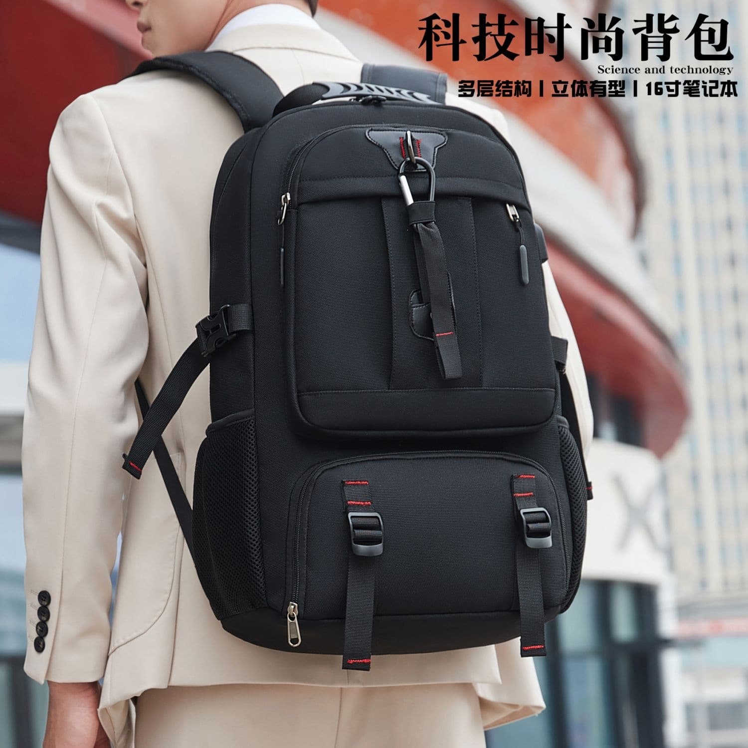 G5U casual business men's large-capacity backpack short-distance business trip computer backpack outdoor mountaineering bag durable travel