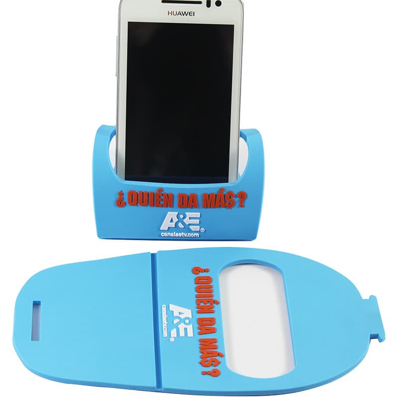 Phone Accessories Gift Soft Silicone Phone Stand Advertising Promotional Gift Foldable PVC Soft Silicone Phone Stand