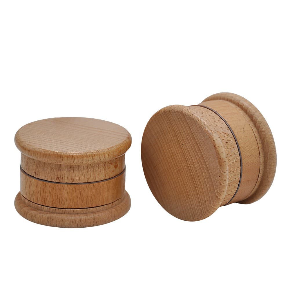 Metal Wood Grinder 63mm Diameter Natural Wood Metal 3-Layer Grinder Wood Grinder