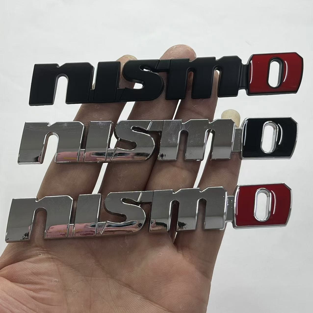 NISMO Emblem for Nissan Nismo Modification, Personalized Metal Carbon Fiber Tail Badge Side Sticker