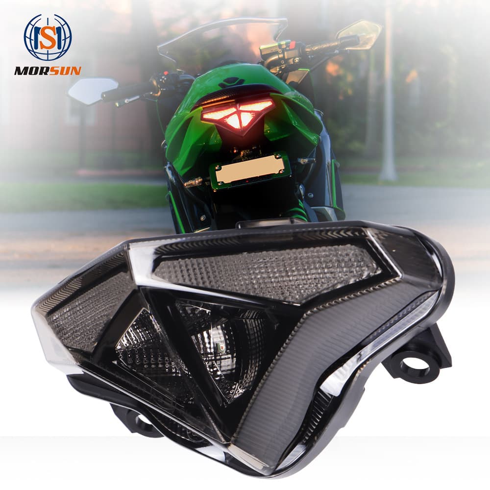Motorcycle LED taillight modification is suitable for 2012-2014 Kawasaki ninja650R/ER6N brake cross-border