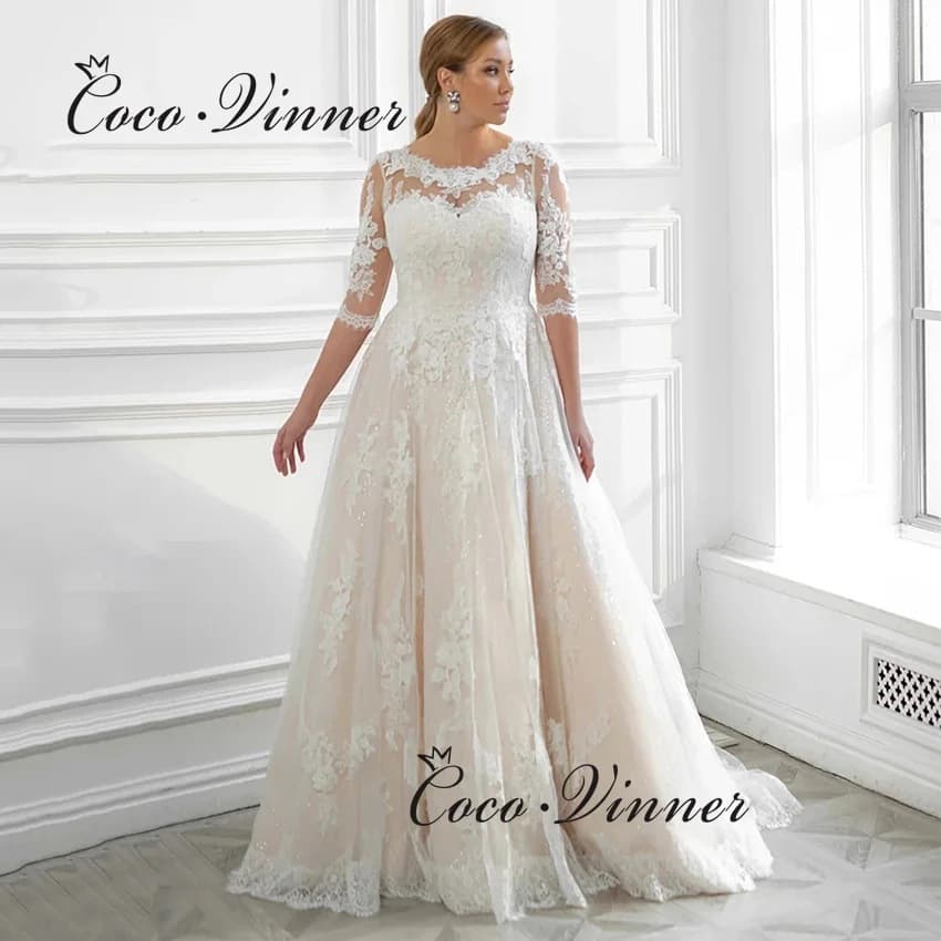 Cross-Border Long-Sleeve Forest-Style 2025 New Bride Simple Round-Neck Slim-Fit Sheer Travel Photography Trailing Soft Tulle Slimming Dress