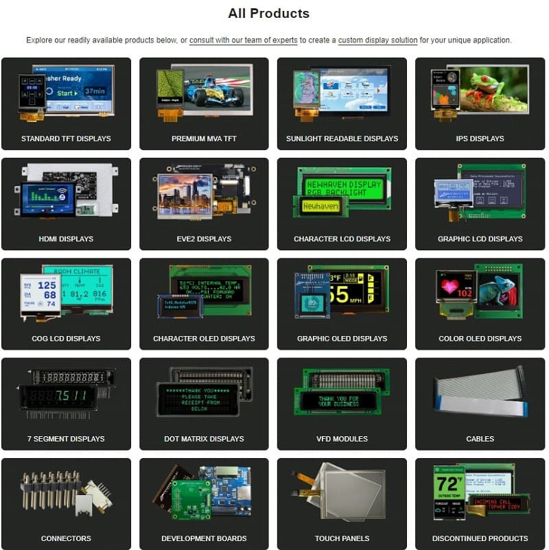 Newhaven LCD DISPLAYS Modules Color OLED Display Module