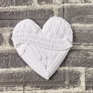 S0977 Wall Hanging Wing Semi-3D Desktop Decorative Cement Plaster Mold DIY Silicone Mold