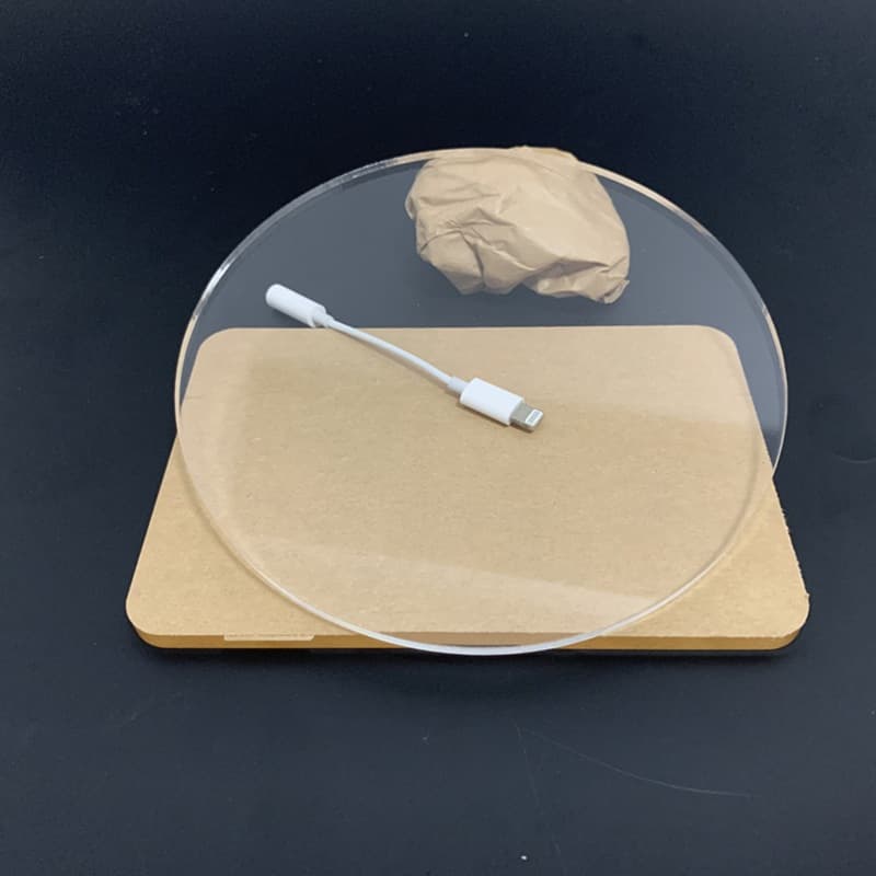High transparency acrylic disc processing laser cutting drilling round board disc PMMA plastic sheet cross-border hot sale