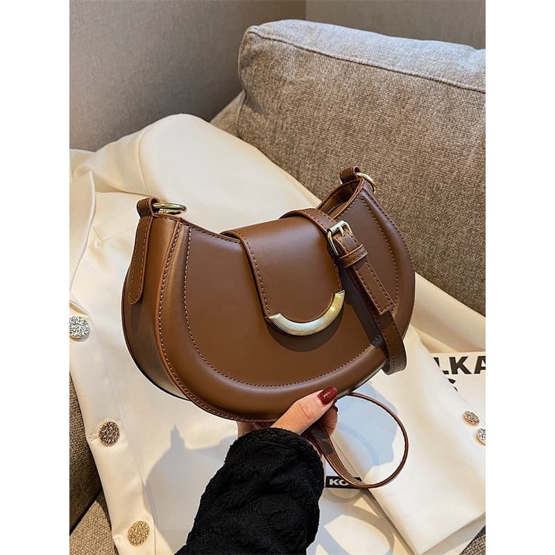 2025 New Retro Chic Commuter Shoulder Bag for Women, Textured Underarm Bag, Korean Style Small Square Bag