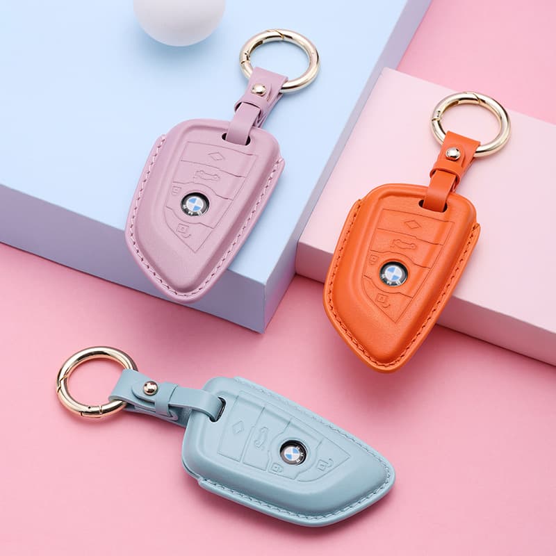 Source Factory Car Key Case for BMW 5 Series, 6 Series, 7 Series, 3 Series Shell GT320li/X2 Leather Key Case