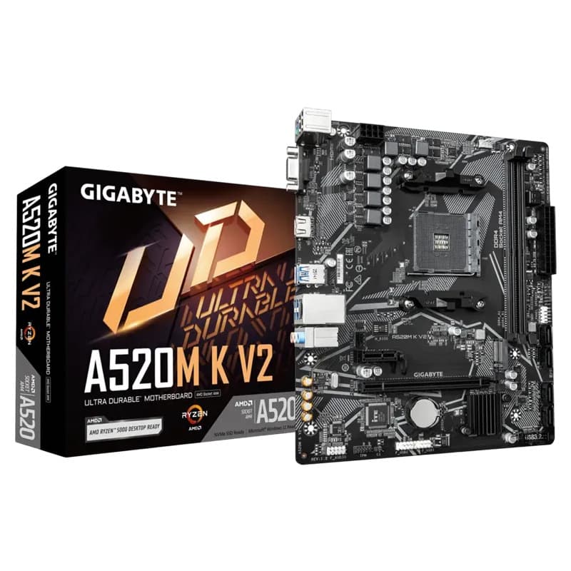 Gigabyte A520M K V2 AM4 Motherboard Supports CPU 5600/5600X/5500