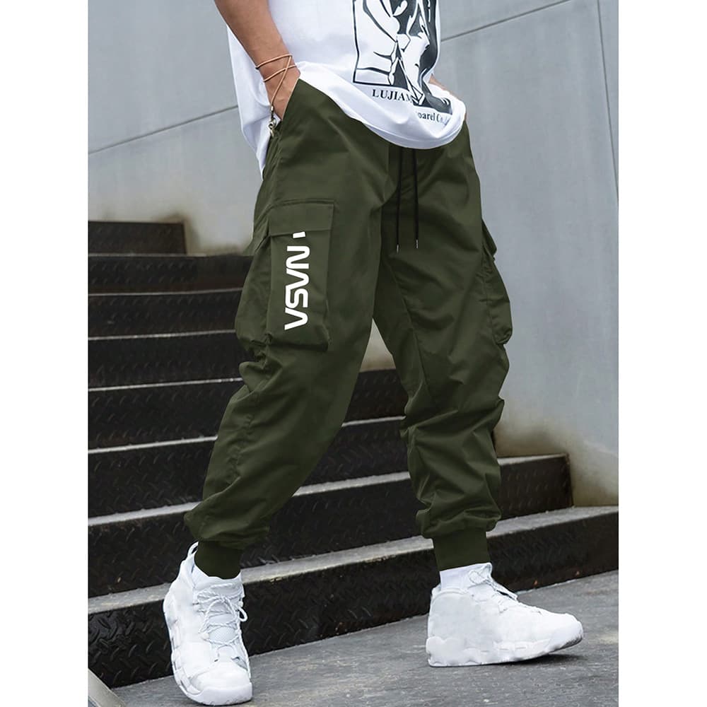 Cross-border spot dropshipping American trendy brand workwear casual pants with loose multi-pocket design wide-leg long pants