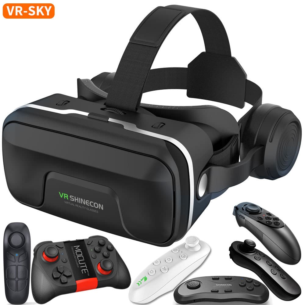 Cross-border Selected Wholesale Virtual Reality VR Glasses Metaverse Helmet Shinecon G04EA Upgraded Edition 3D Glasses