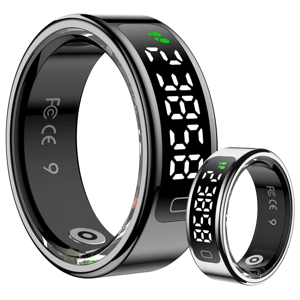 New R11C Smart Ring with Display, Gesture Control, Sleep, Heart Rate, Oxygen, Health Step, Calorie, and Exercise Tracking