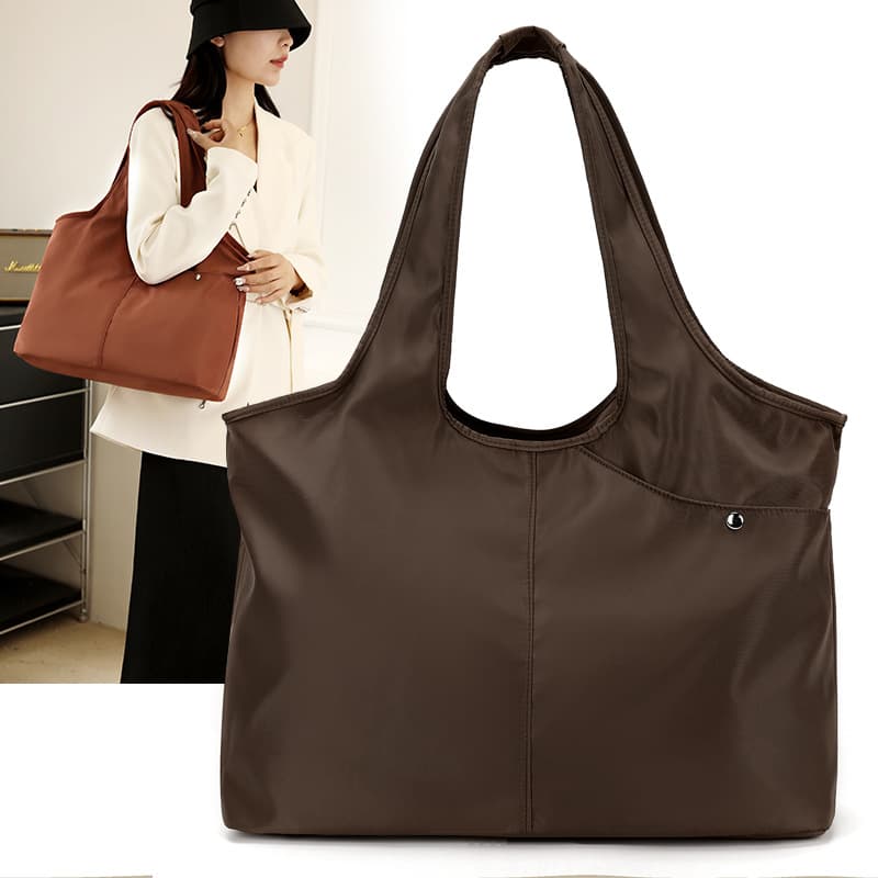 Women's bag Oxford woven tote bag 2026 spring new lightweight nylon mother bag travel shoulder handbag
